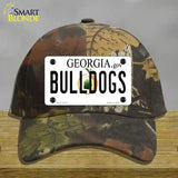 Bulldogs Georgia Peach Novelty License Plate Hat Cotton / Camoflauge