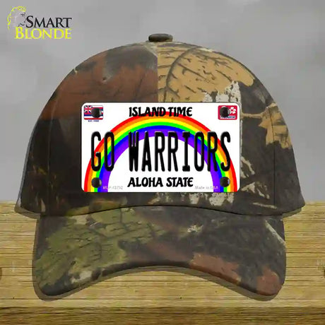 Go Warriors Novelty License Plate Hat Cotton / Camoflauge