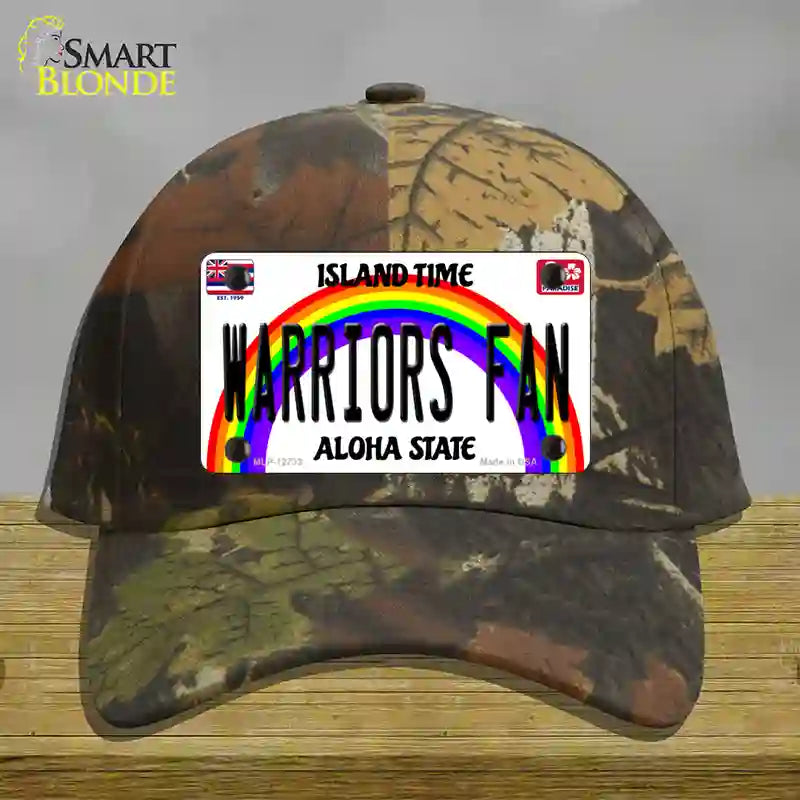 Warriors Fan Novelty License Plate Hat Cotton / Camoflauge