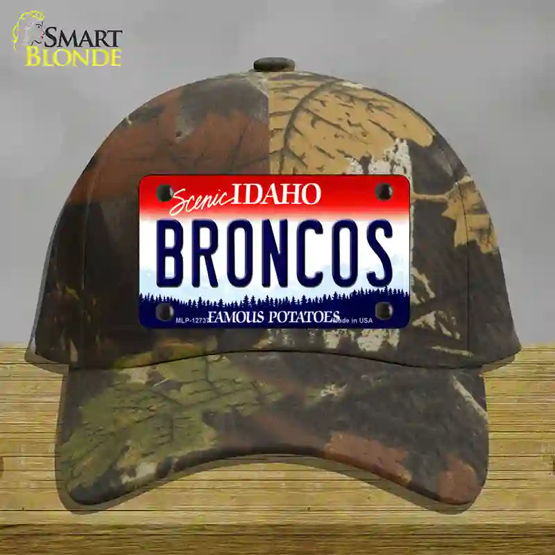 Broncos Novelty License Plate Hat Cotton / Camoflauge