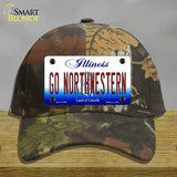 Go Northwestern Novelty License Plate Hat Cotton / Camoflauge