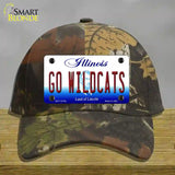 Go Wildcats Illinois Novelty License Plate Hat Cotton / Camoflauge