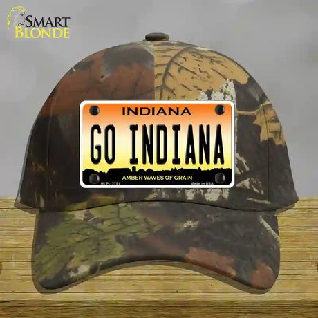 Go Indiana Novelty License Plate Hat Tag Cotton / Camoflauge