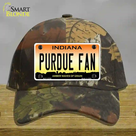 Purdue Fan Novelty License Plate Hat Tag Cotton / Camoflauge