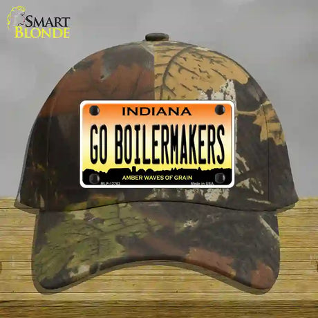 Go Boilermakers Novelty License Plate Hat Tag Cotton / Camoflauge