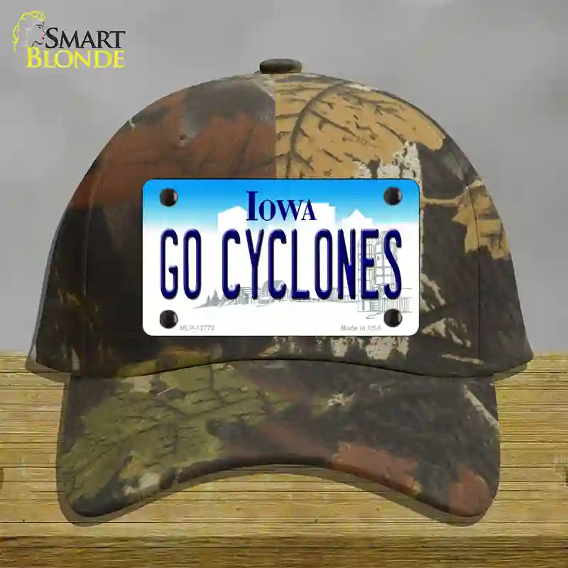 Go Cyclones Novelty License Plate Hat Tag Cotton / Camoflauge