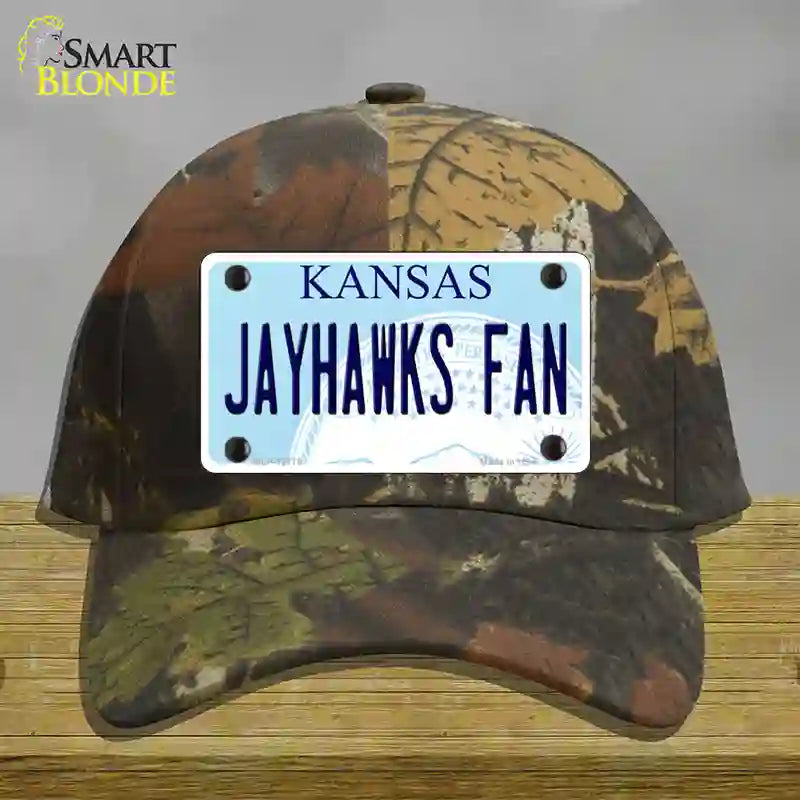 Jayhawks Fan Novelty License Plate Hat Tag Cotton / Camoflauge