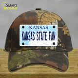 Kansas State Fan Novelty License Plate Hat Tag Cotton / Camoflauge