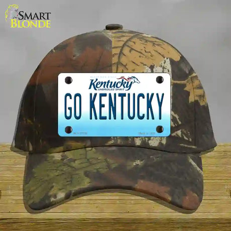 Go Kentucky Novelty License Plate Hat Tag Cotton / Camoflauge