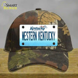 Western Kentucky Novelty License Plate Hat Tag Cotton / Camoflauge