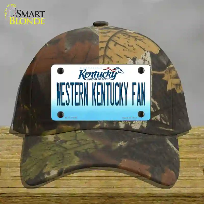 Western Kentucky Fan Novelty License Plate Hat Tag Cotton / Camoflauge