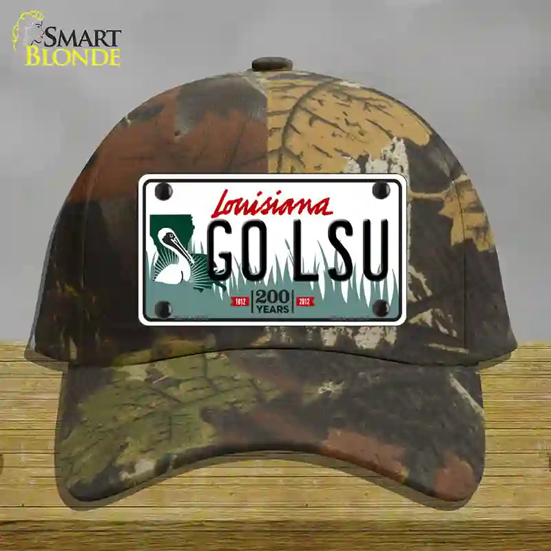 Go LSU Novelty License Plate Hat Tag Cotton / Camoflauge