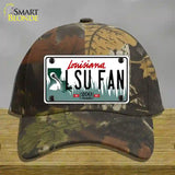 LSU Fan Novelty License Plate Hat Tag Cotton / Camoflauge