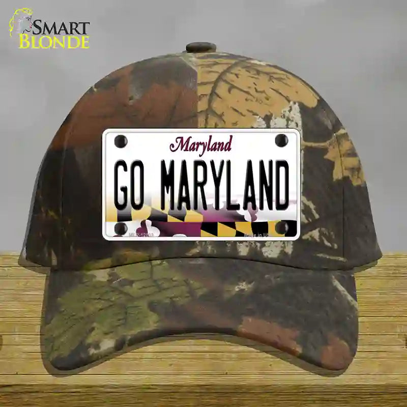 Go Maryland Novelty License Plate Hat Tag Cotton / Camoflauge