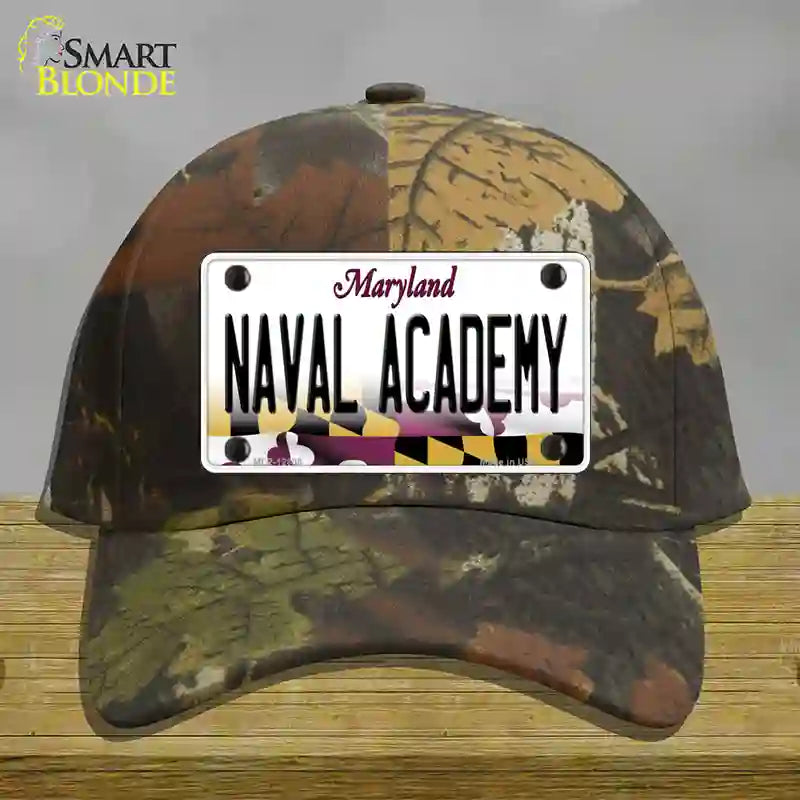 Naval Academy Novelty License Plate Hat Tag Cotton / Camoflauge