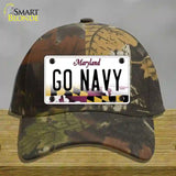 Go Navy Novelty License Plate Hat Tag Cotton / Camoflauge