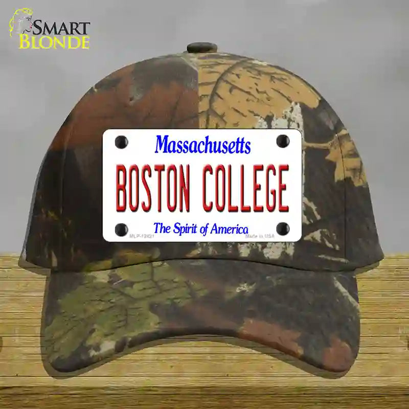 Boston College Novelty License Plate Hat Cotton / Camoflauge