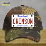 Crimson Novelty License Plate Hat Cotton / Camoflauge