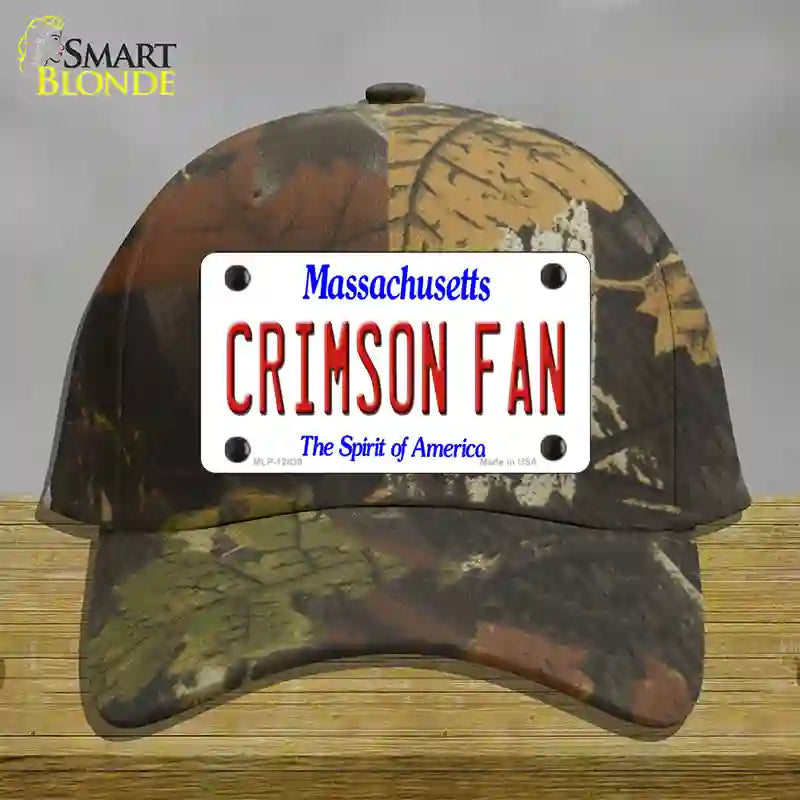 Crimson Fan Novelty License Plate Hat Cotton / Camoflauge