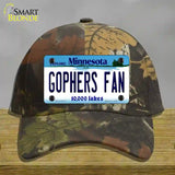 Gophers Fan Novelty License Plate Hat Cotton / Camoflauge