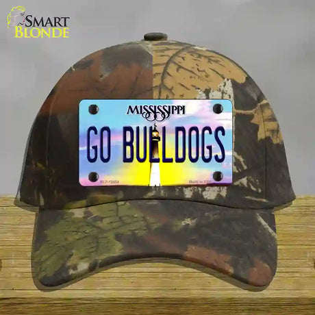 Go Bulldogs Mississippi Novelty License Plate Hat Cotton / Camoflauge