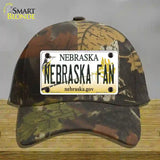 Nebraska Fan Novelty License Plate Hat Cotton / Camoflauge