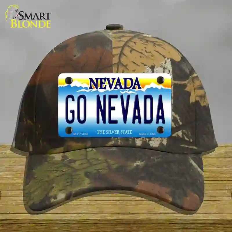 Go Nevada Novelty License Plate Hat Cotton / Camoflauge