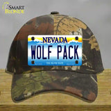 Wolf Pack Novelty License Plate Hat Cotton / Camoflauge