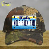 Wolf Pack Fan Novelty License Plate Hat Cotton / Camoflauge