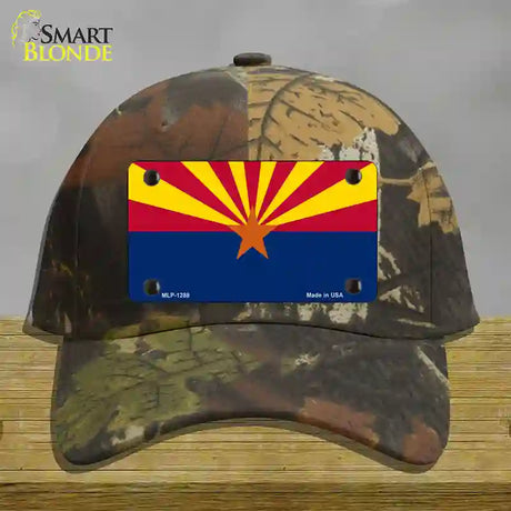 Arizona Small Star Novelty License Plate Hat Cotton / Camoflauge