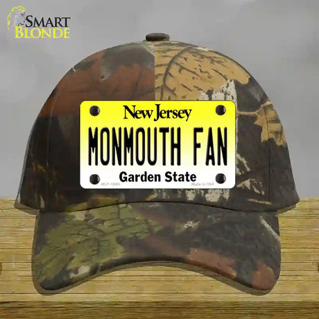 Monmouth Fan Novelty License Plate Hat Cotton / Camoflauge