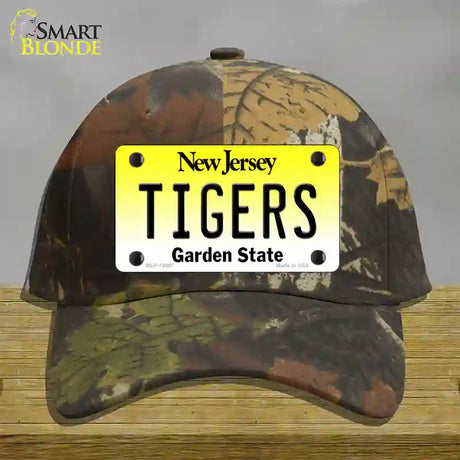 Tigers Novelty License Plate Hat Cotton / Camoflauge