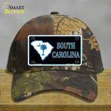 South Carolina Flag Novelty License Plate Hat Cotton / Camoflauge