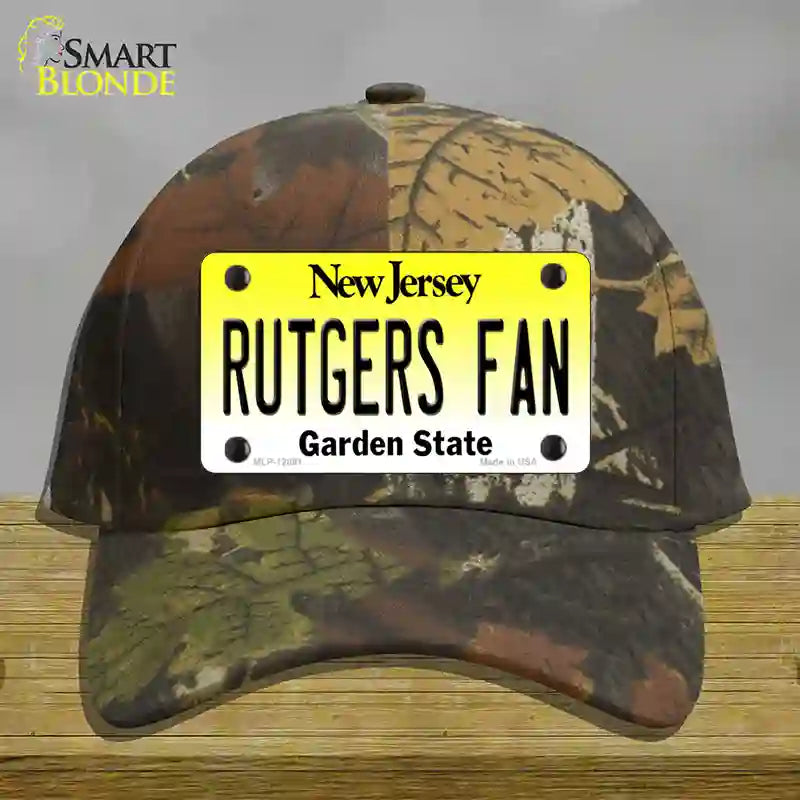 Rutgers Fan Novelty License Plate Hat Cotton / Camoflauge