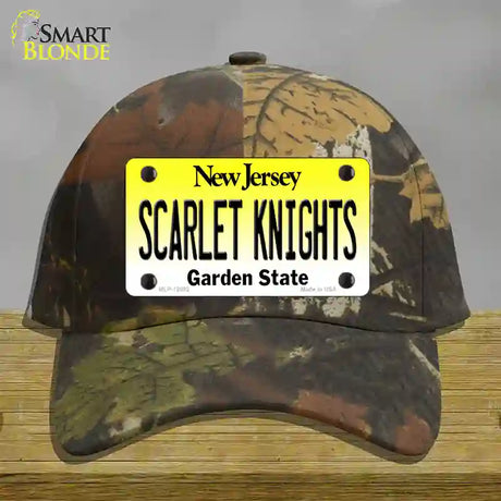 Scarlet Knights Novelty License Plate Hat Cotton / Camoflauge