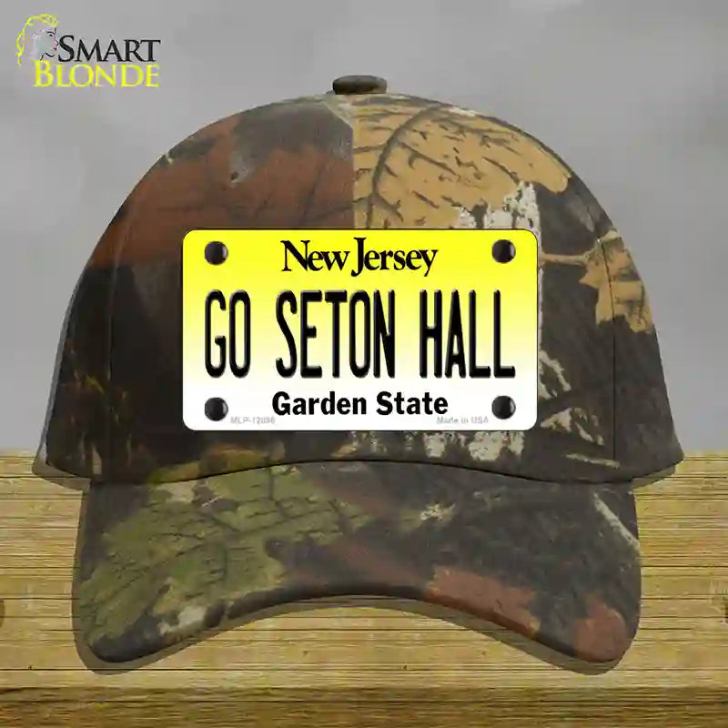 Go Seton Hall Novelty License Plate Hat Cotton / Camoflauge