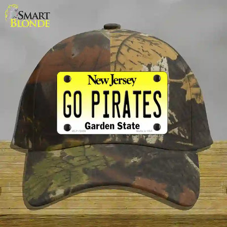 Go Pirates Novelty License Plate Hat Cotton / Camoflauge