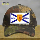 Nova Scotia Flag Novelty License Plate Hat Cotton / Camoflauge