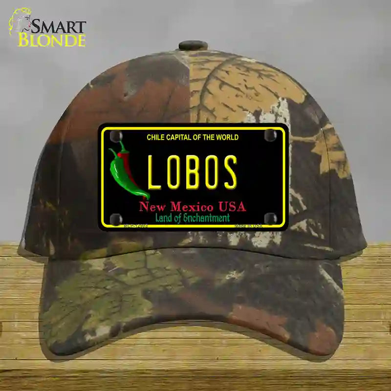 Lobos Novelty License Plate Hat Cotton / Camoflauge