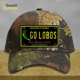 Go Lobos Novelty License Plate Hat Cotton / Camoflauge