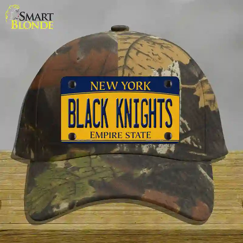 Black Knights Novelty License Plate Hat Cotton / Camoflauge