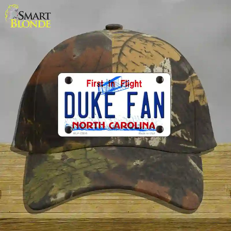 Duke Fan Novelty License Plate Hat Cotton / Camoflauge