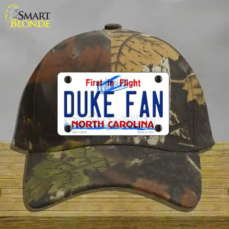 Duke Fan Novelty License Plate Hat Cotton / Camoflauge