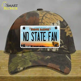 North Dakota State Fan Novelty License Plate Hat Cotton / Camoflauge