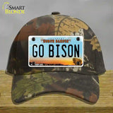 Go Bison Novelty License Plate Hat Cotton / Camoflauge