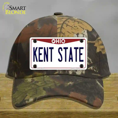 Kent State Novelty License Plate Hat Cotton / Camoflauge