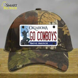 Go Cowboys Novelty License Plate Hat Cotton / Camoflauge