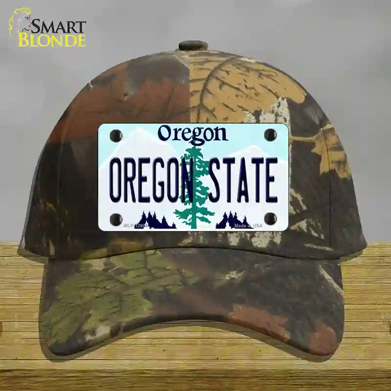 Oregon State Novelty License Plate Hat Cotton / Camoflauge