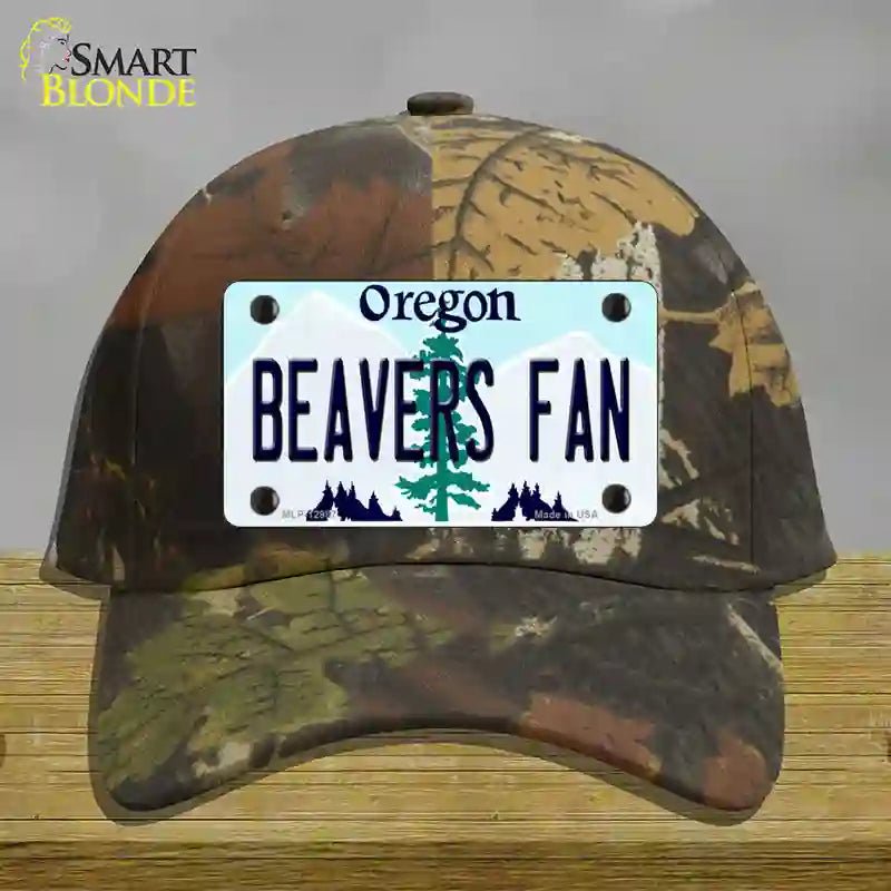 Beavers Fan Novelty License Plate Hat Cotton / Camoflauge