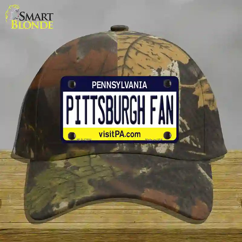 Pittsburgh Fan Novelty License Plate Hat Cotton / Camoflauge